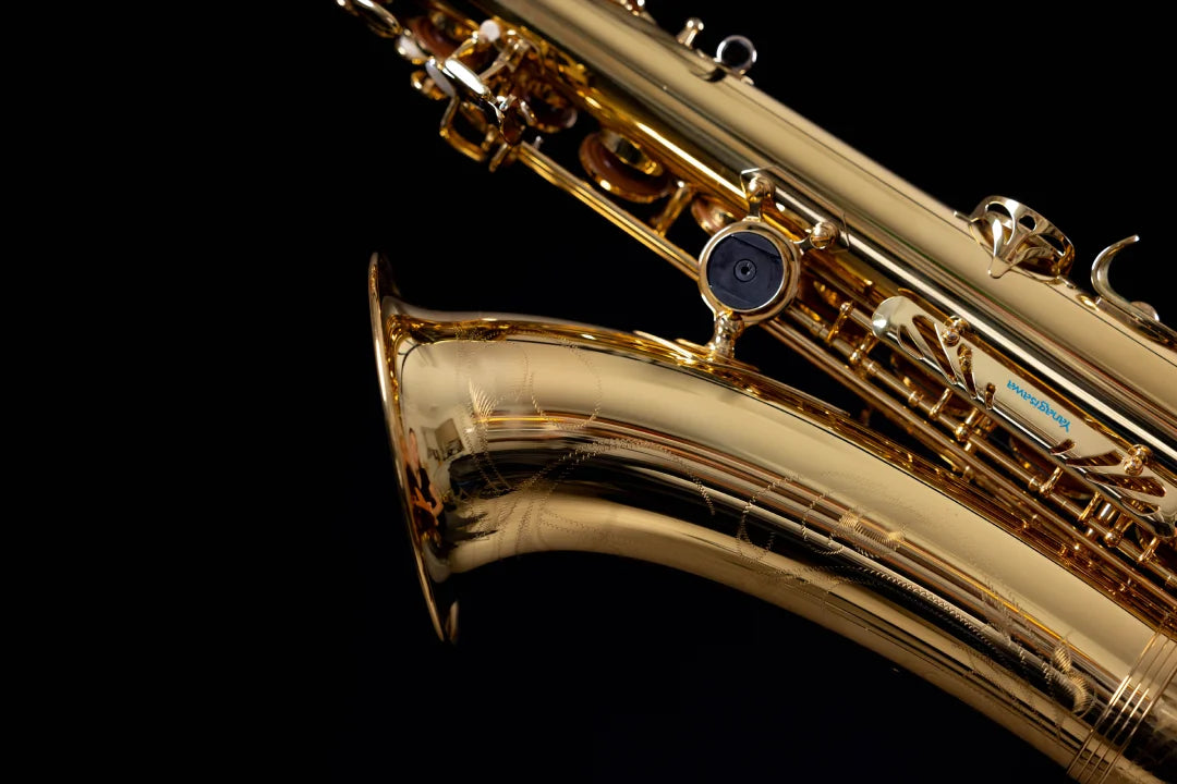 Emplacement du système d'accroche Rack-B sur saxophone